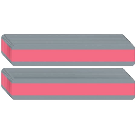 Ashley Productions Double Wide Sentence Strip Reading Guide, 1.25 x 7.25, Rose, PK24 10872